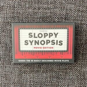 NWT Sloppy Synopsis Card Game, Hilarious Bad Movie Descriptions Quiz, Family Fun